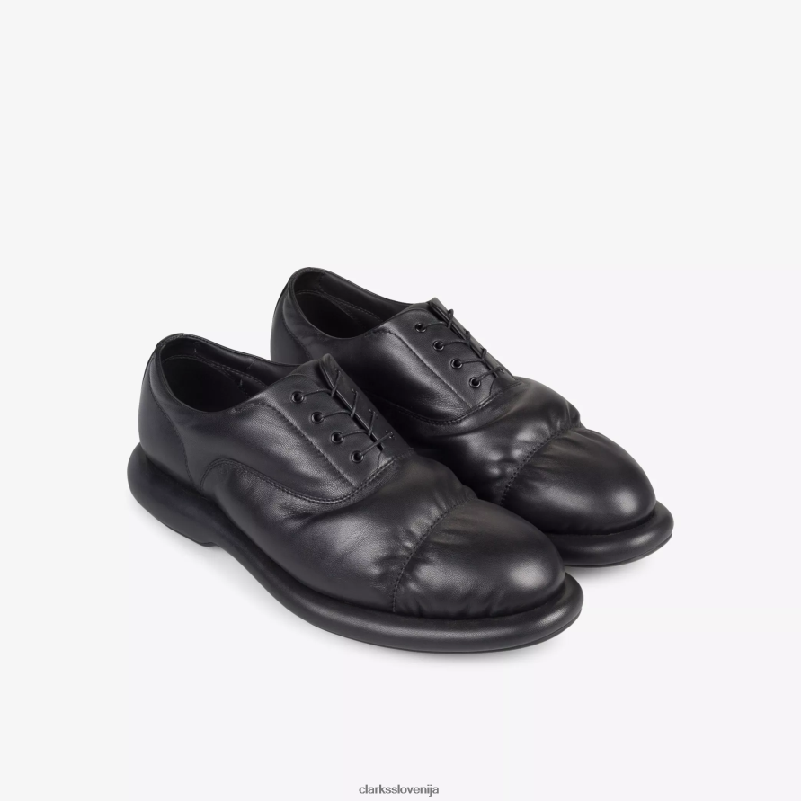 martine rose moški oxford 1 D0T6P6773 črno usnje Clarks