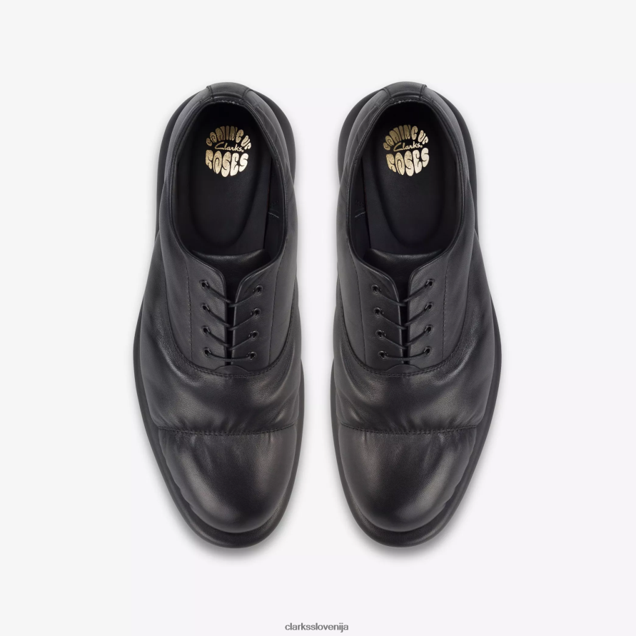 martine rose moški oxford 1 D0T6P6773 črno usnje Clarks