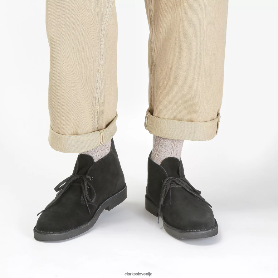 puščavski škorenj evo D0T6P6750 črni semiš Clarks