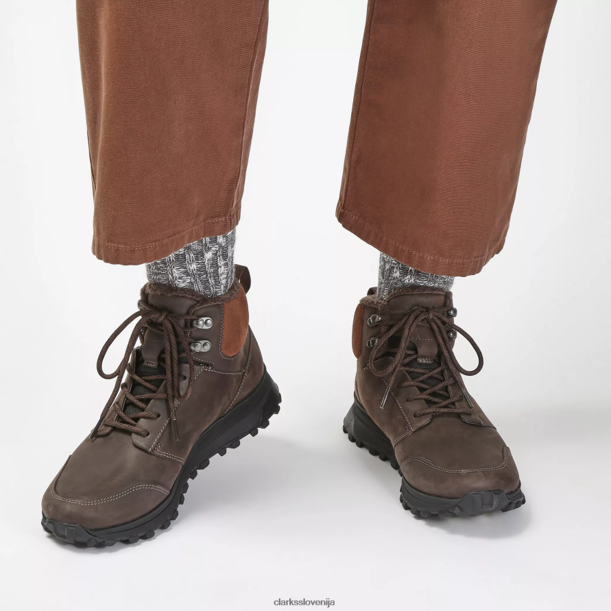 atl trek up vodoodporen D0T6P6860 rjavo toplo podloženo usnje Clarks