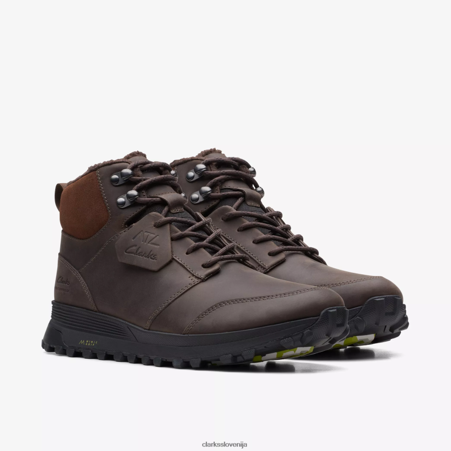atl trek up vodoodporen D0T6P6860 rjavo toplo podloženo usnje Clarks