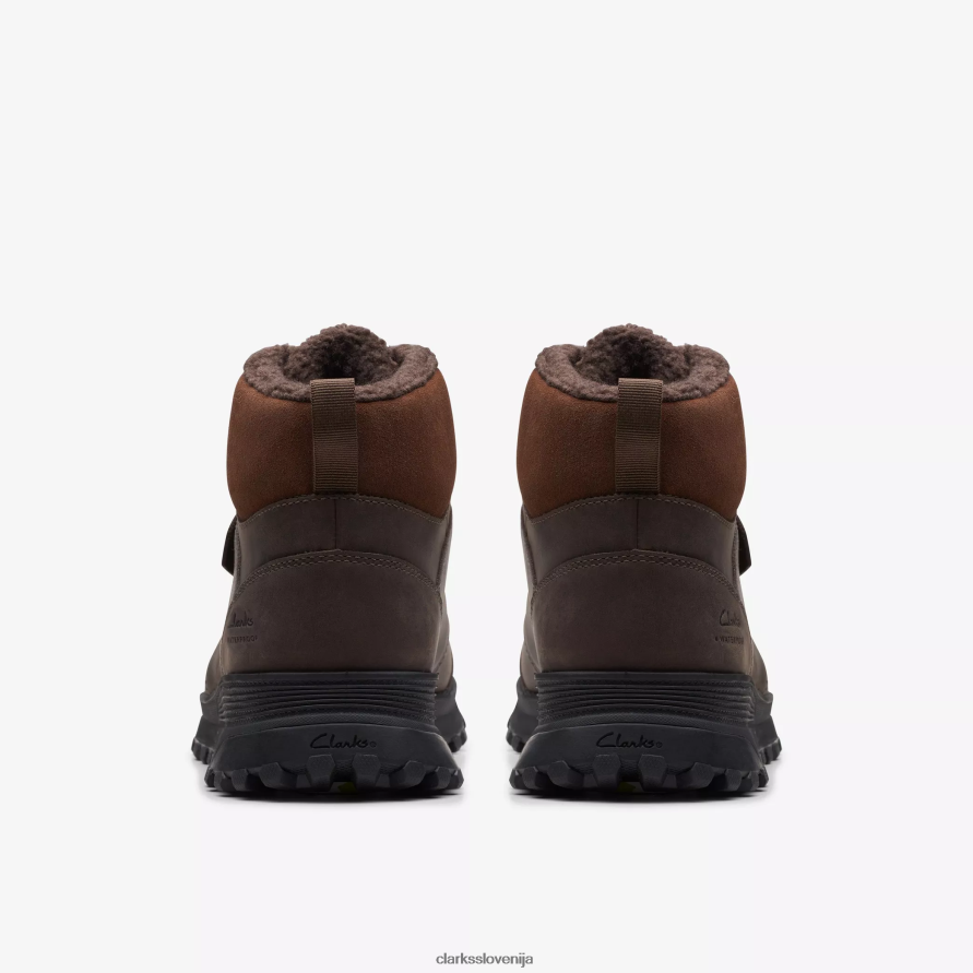 atl trek up vodoodporen D0T6P6860 rjavo toplo podloženo usnje Clarks