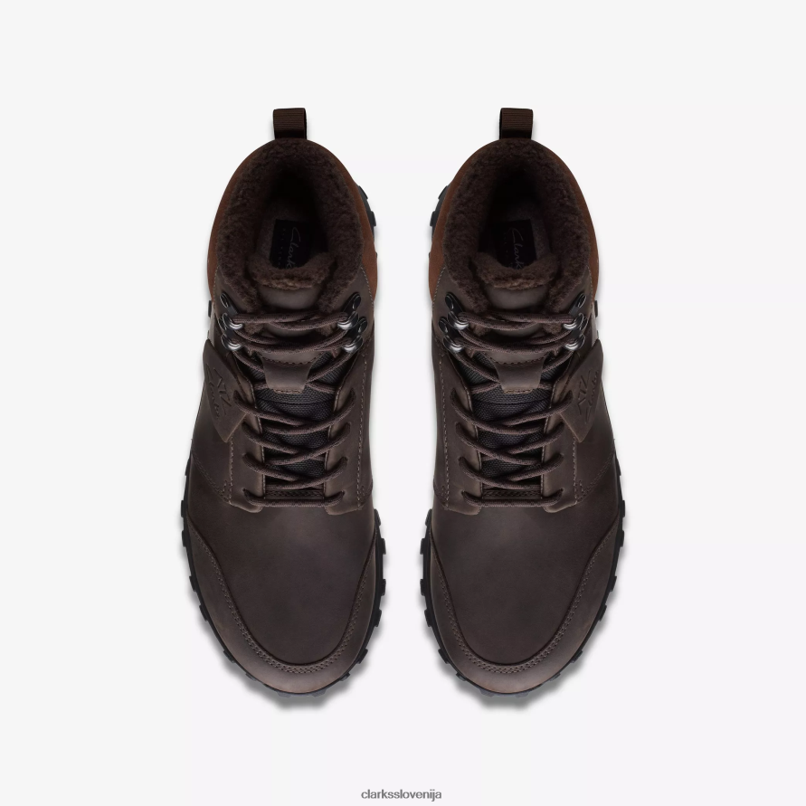 atl trek up vodoodporen D0T6P6860 rjavo toplo podloženo usnje Clarks