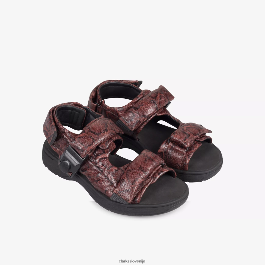 moški sandal martine rose 1 D0T6P6865 rjava kača Clarks