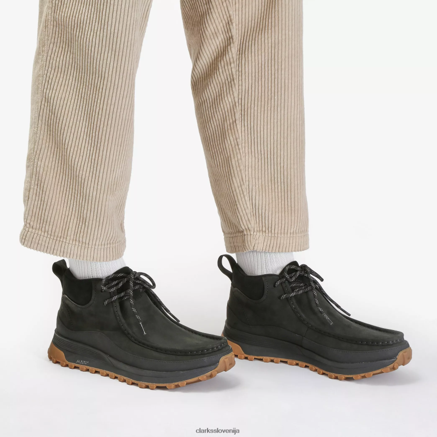 čevlji atl trek wally gore-tex D0T6P6918 črni nubuk Clarks
