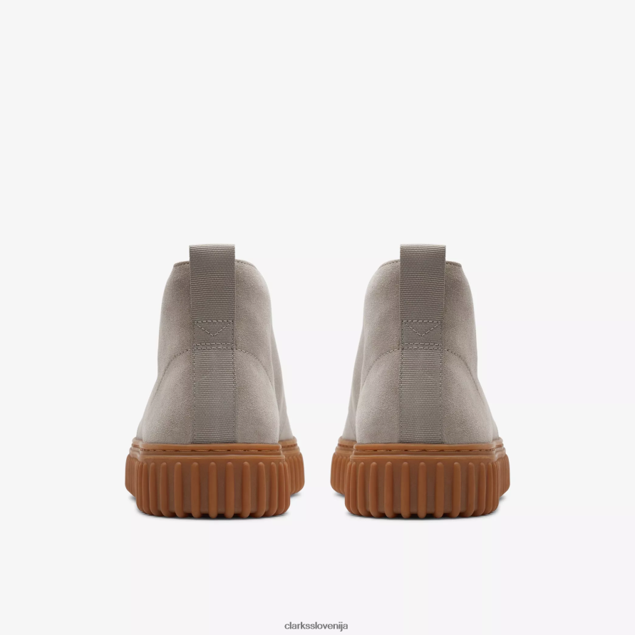puščavski škorenj torhill D0T6P6905 svetlo siv semiš Clarks