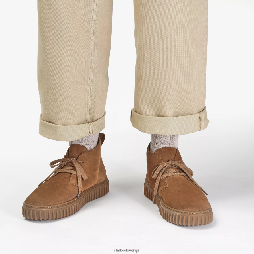puščavski škorenj torhill D0T6P6906 konjak semiša Clarks