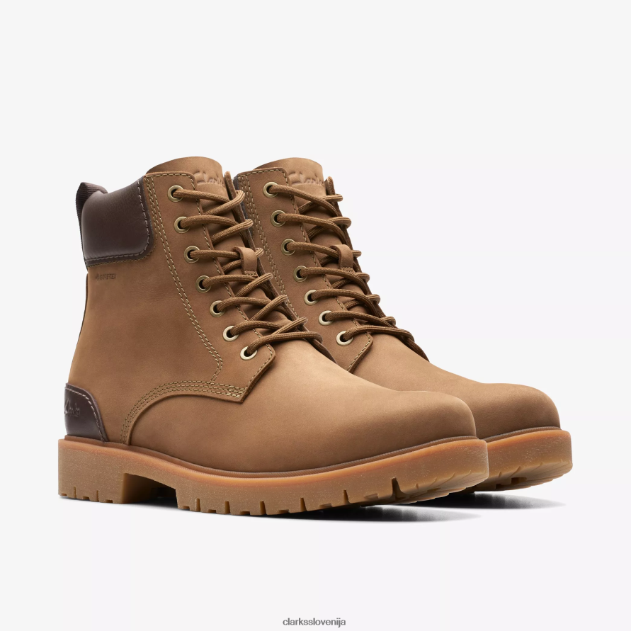 rossdale hi gore-tex D0T6P6919 temno peščeno usnje Clarks