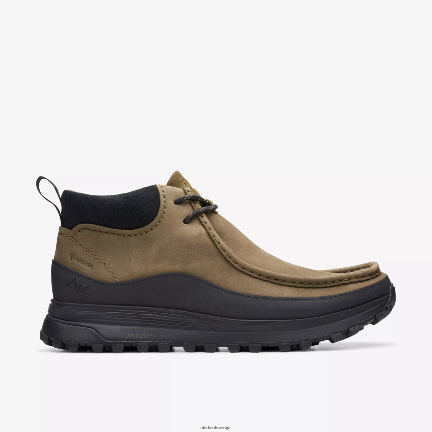 stenski škorenj atl trek gore-tex D0T6P6917 temno olivni nubuk Clarks