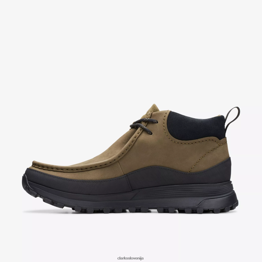 stenski škorenj atl trek gore-tex D0T6P6917 temno olivni nubuk Clarks