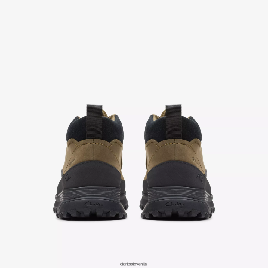 stenski škorenj atl trek gore-tex D0T6P6917 temno olivni nubuk Clarks