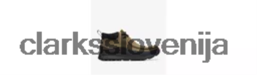 stenski škorenj atl trek gore-tex D0T6P6917 temno olivni nubuk Clarks