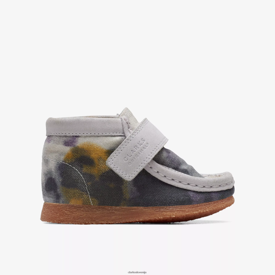 wallabee škorenj za malčka D0T6P61013 tekstil za kravato Clarks