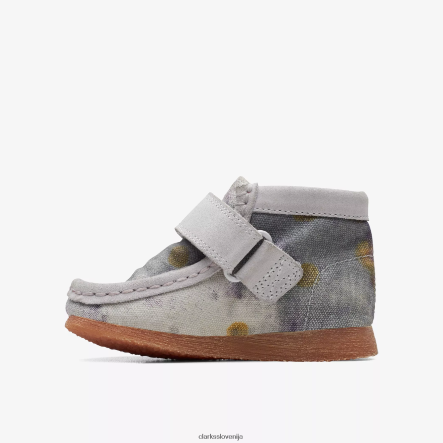 wallabee škorenj za malčka D0T6P61013 tekstil za kravato Clarks