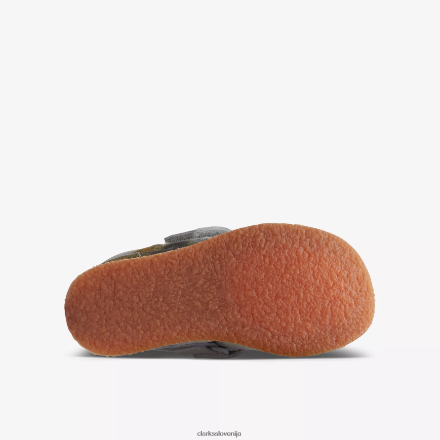 wallabee škorenj za malčka D0T6P61013 tekstil za kravato Clarks