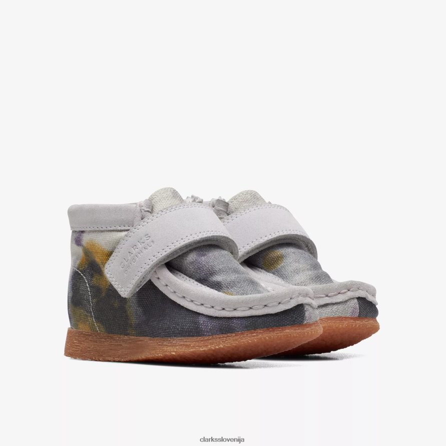wallabee škorenj za malčka D0T6P61013 tekstil za kravato Clarks