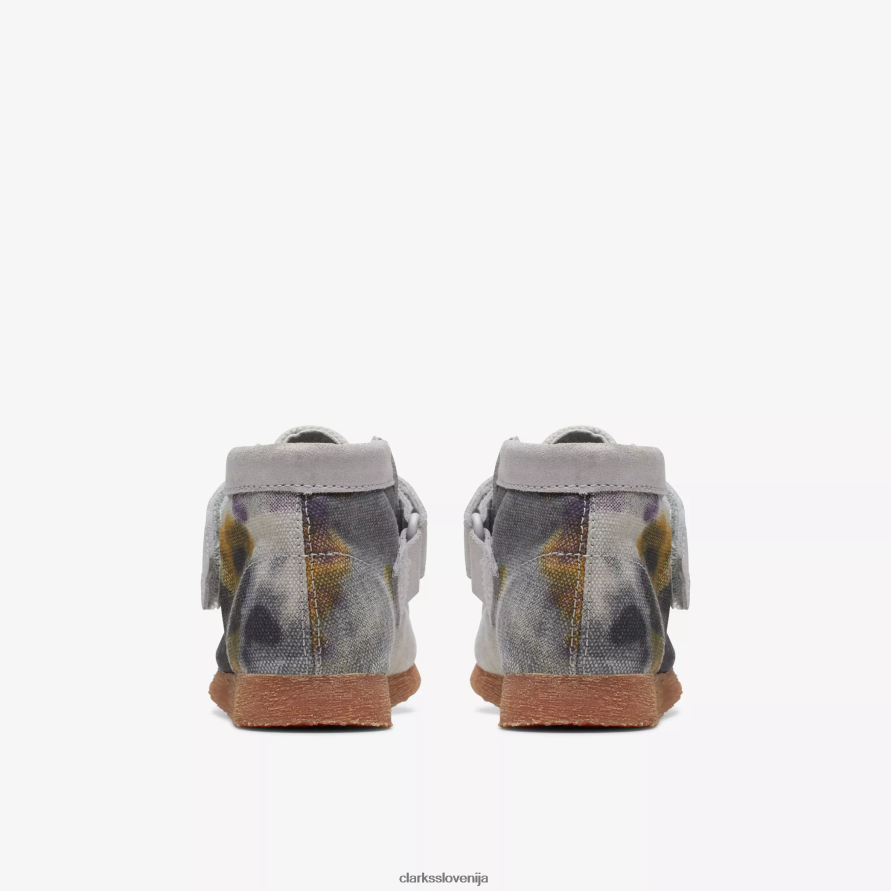 wallabee škorenj za malčka D0T6P61013 tekstil za kravato Clarks