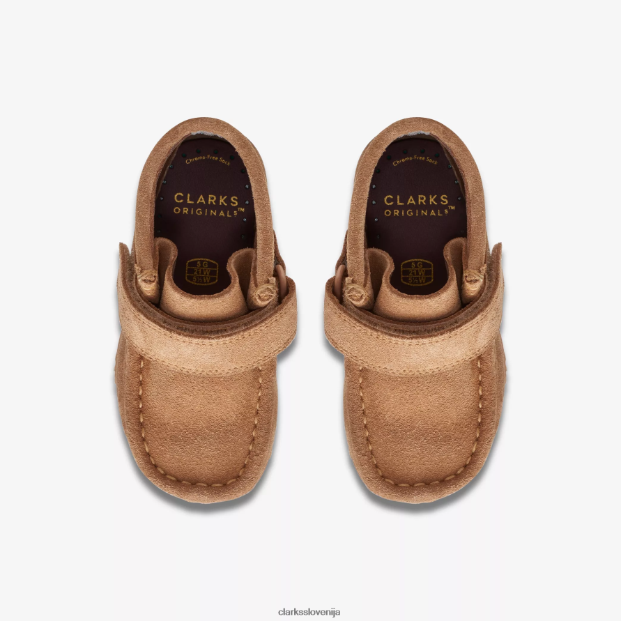 wallabee škorenj za malčka D0T6P61014 pšenični semiš Clarks