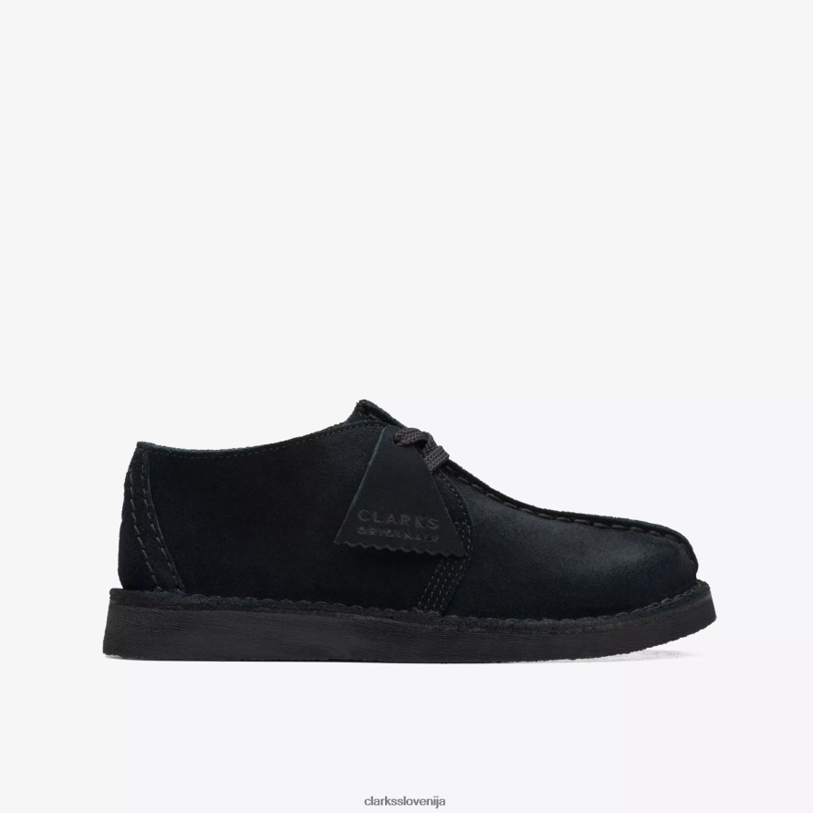 pohod po puščavi starejši D0T6P6979 črni semiš Clarks