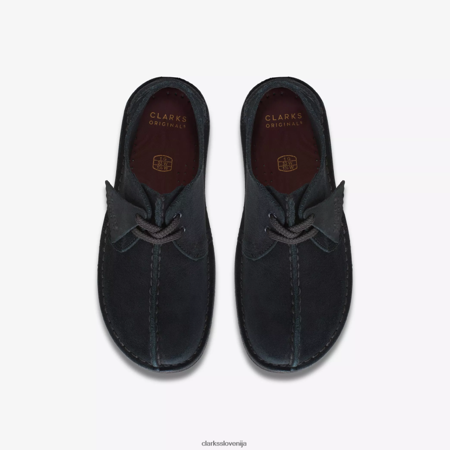 pohod po puščavi starejši D0T6P6979 črni semiš Clarks