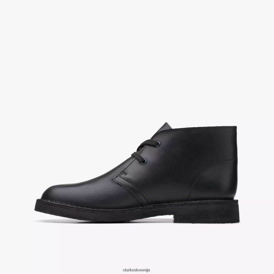 puščavski škorenj starejši D0T6P6986 črno usnje Clarks