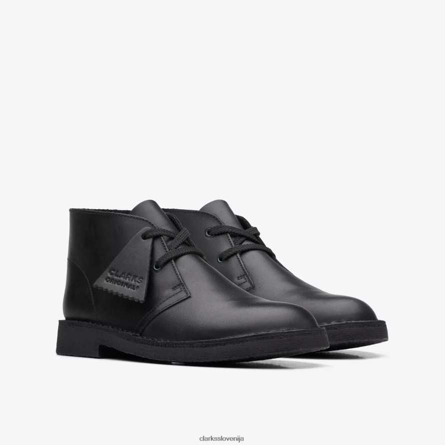 puščavski škorenj starejši D0T6P6986 črno usnje Clarks