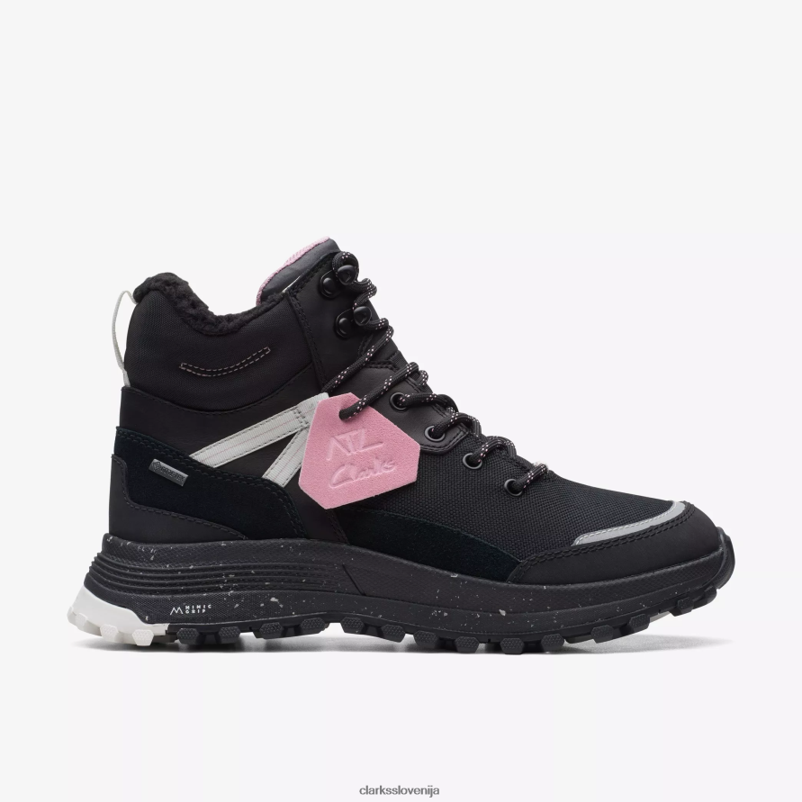 atl trek nebo gore-tex D0T6P6369 črno toplo podloženo usnje Clarks
