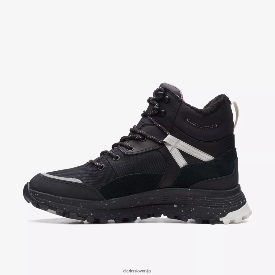 atl trek nebo gore-tex D0T6P6369 črno toplo podloženo usnje Clarks