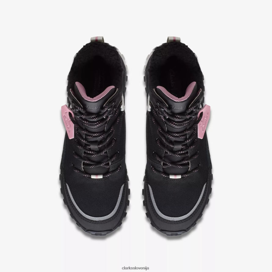 atl trek nebo gore-tex D0T6P6369 črno toplo podloženo usnje Clarks