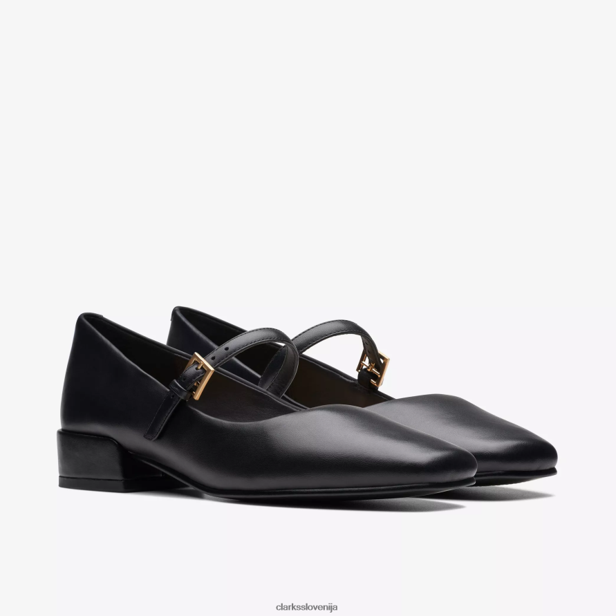zaponka seren30 D0T6P6514 črno usnje Clarks