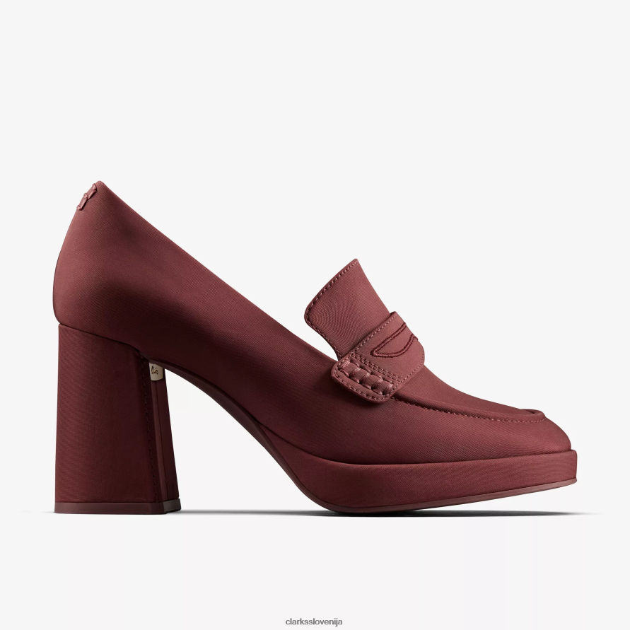 ženske mokasine martine rose 2 D0T6P6220 tekstil volovske krvi Clarks