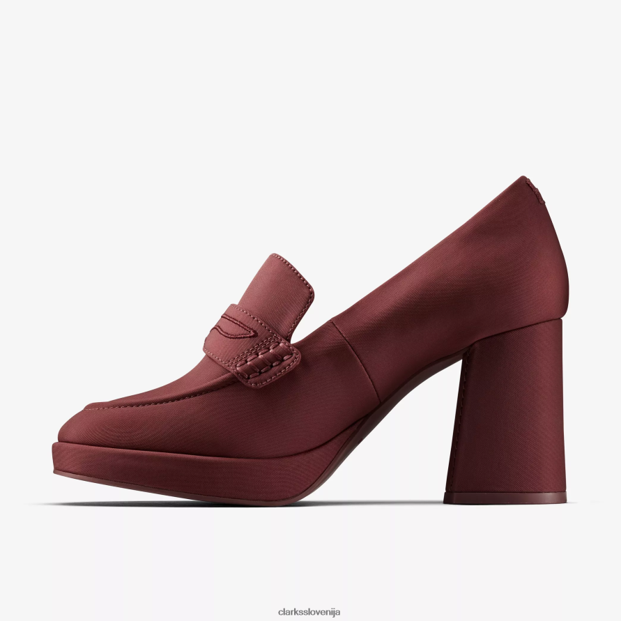 ženske mokasine martine rose 2 D0T6P6220 tekstil volovske krvi Clarks