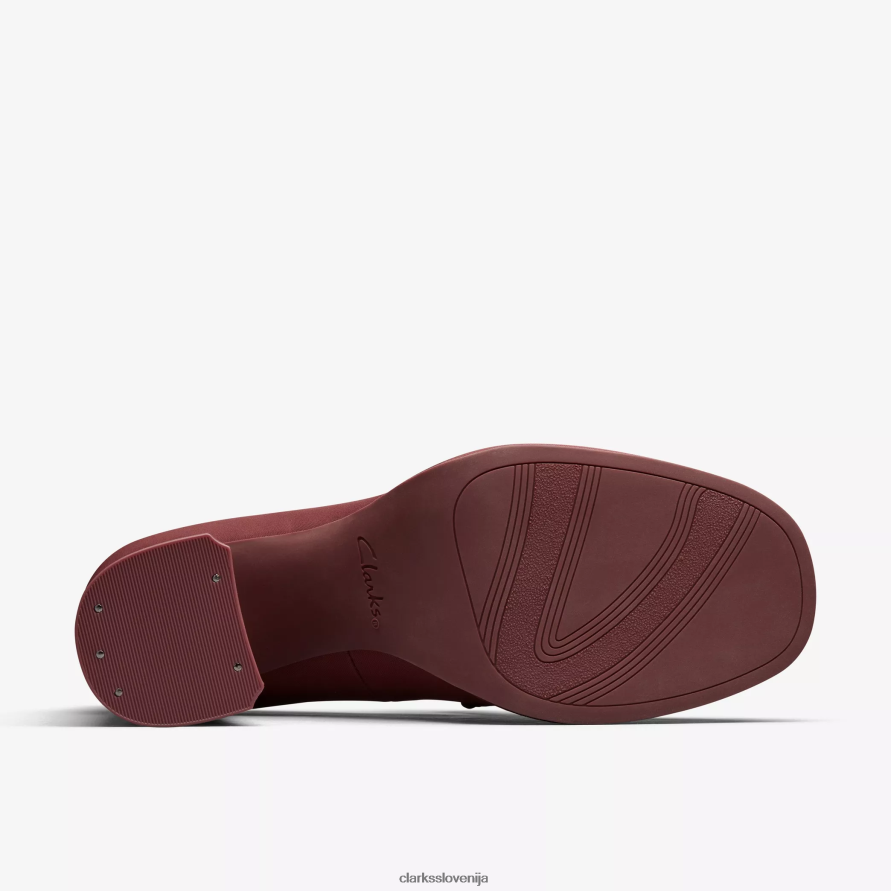 ženske mokasine martine rose 2 D0T6P6220 tekstil volovske krvi Clarks