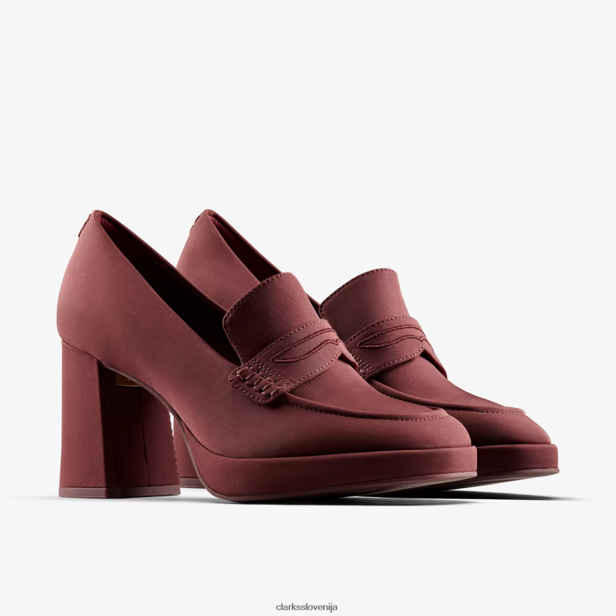 ženske mokasine martine rose 2 D0T6P6220 tekstil volovske krvi Clarks
