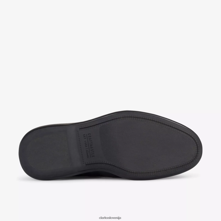 martine rose ženske oxford 1 D0T6P6243 črno usnje Clarks