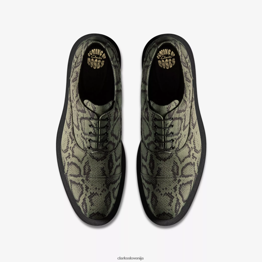martine rose ženske oxford 2 D0T6P6202 zelen tekstil Clarks