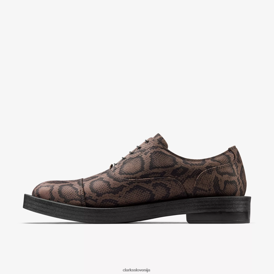 martine rose ženske oxford 2 D0T6P6203 rjav tekstil Clarks