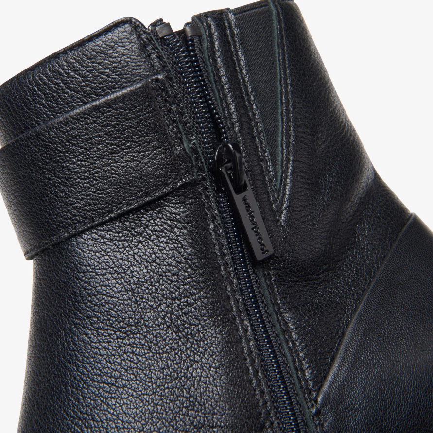 vodotesna zadrga Loken D0T6P6443 črno usnje Clarks